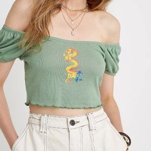 Urban Outfitters Dragon Bardot Top